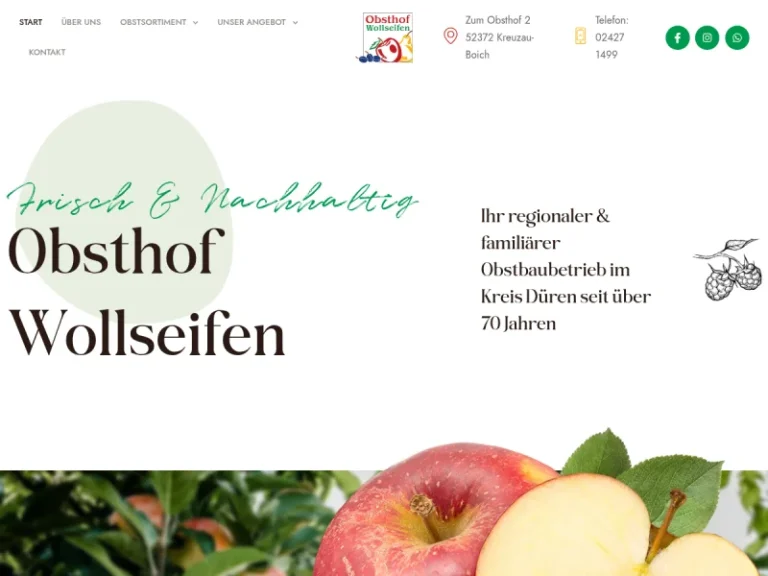 Obsthof Wollseifen - Nordrhein-Westfalen in Kreuzau