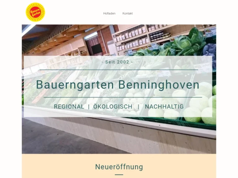 Bauerngarten Benninghoven in Gerresheim - Nordrhein-Westfalen in Düsseldorf