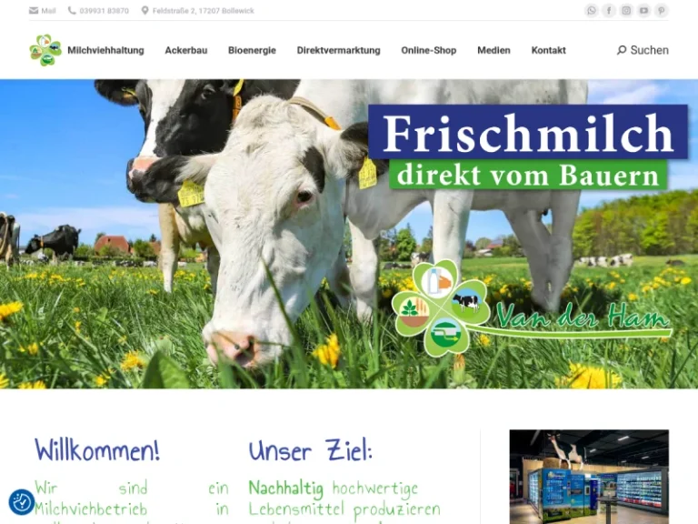 Frischmilch und Regiomat - Mecklenburg-Vorpommern in Bollewick