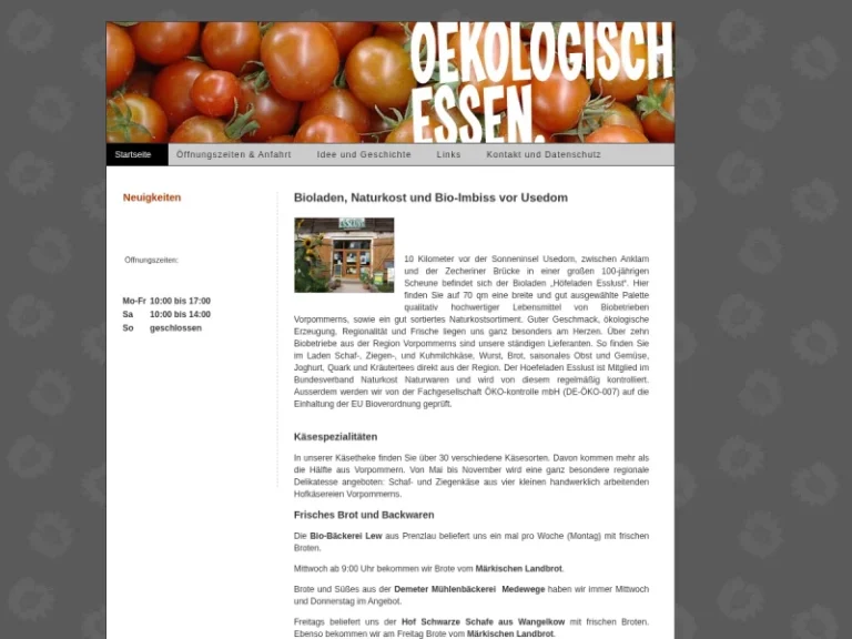 Höfeladen Esslust - Mecklenburg-Vorpommern in Murchin