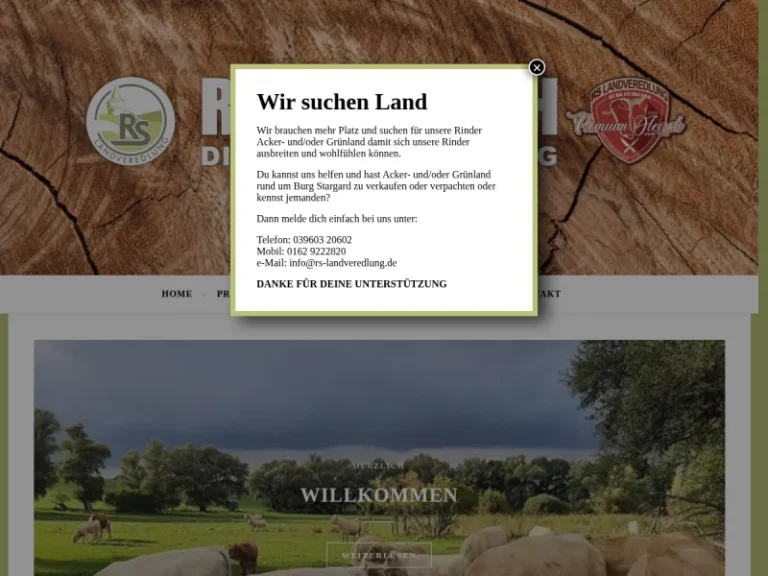 RS-LANDVEREDLUNG – Rindfleisch Direktvermarktung - Mecklenburg-Vorpommern in Burg Stargard