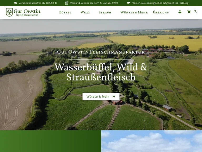 Gut Owstin Fleischmanufaktur - Mecklenburg-Vorpommern in Gützkow