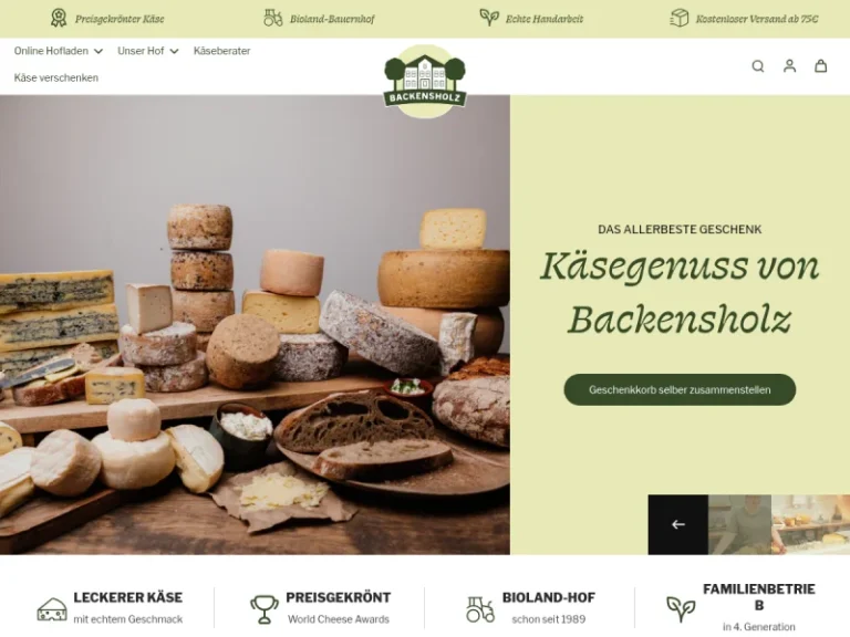 Hofladen & Hofkäserei Backensholz - Schleswig-Holstein in Oster-Ohrstedt