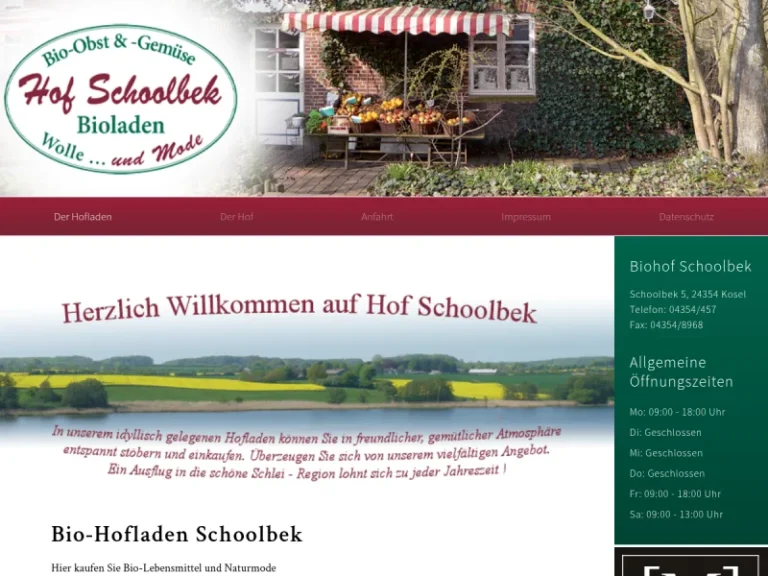 Hof Schoolbek Bio-Obst und Gemüse - Schleswig-Holstein in Kosel