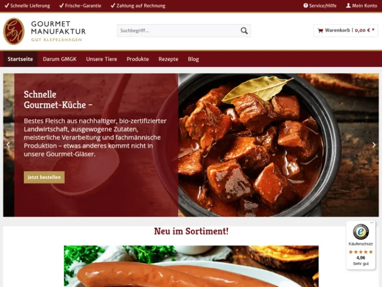 Gourmet Manufaktur Gut Klepelshagen GmbH - Mecklenburg-Vorpommern in Strasburg (Uckermark)