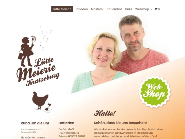 Lütte Meierie - Mecklenburg-Vorpommern in Kratzeburg