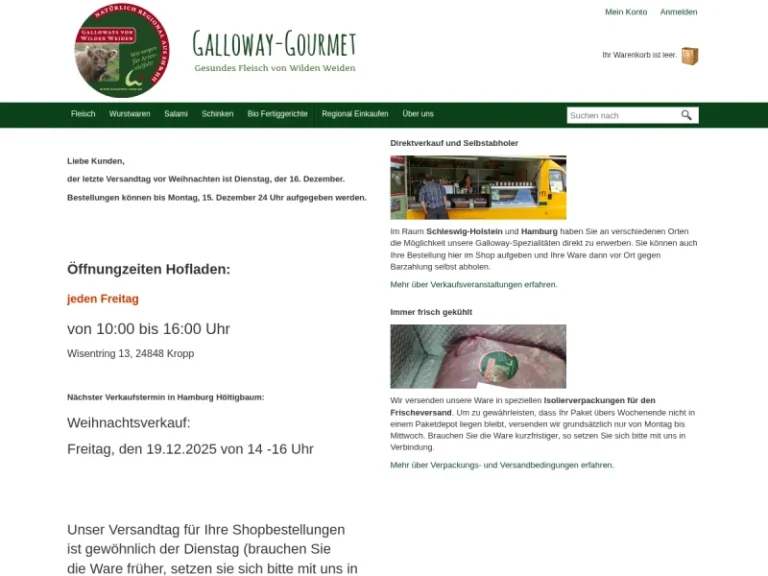 Hofladen Galloway-Gourmet - Schleswig-Holstein in Kropp