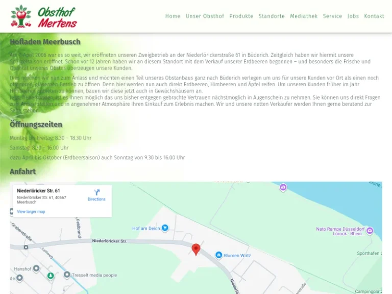 Obsthof Mertens - Nordrhein-Westfalen in Meerbusch