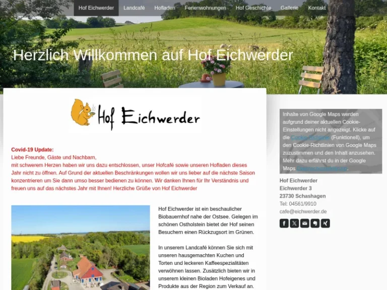 Hof Eichwerder - Schleswig-Holstein in Schashagen