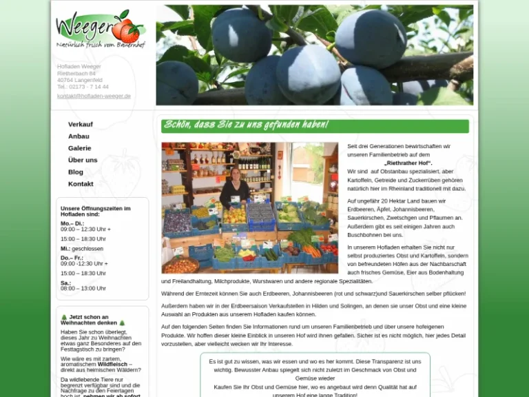 Hofladen Weeger - Nordrhein-Westfalen in Langenfeld (Rheinland)