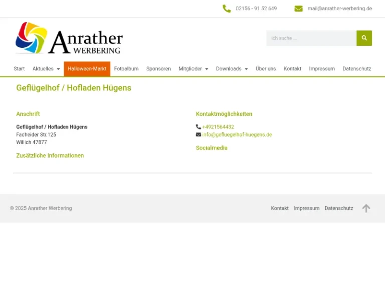 Geflügelhof Hügens - Nordrhein-Westfalen in Willich