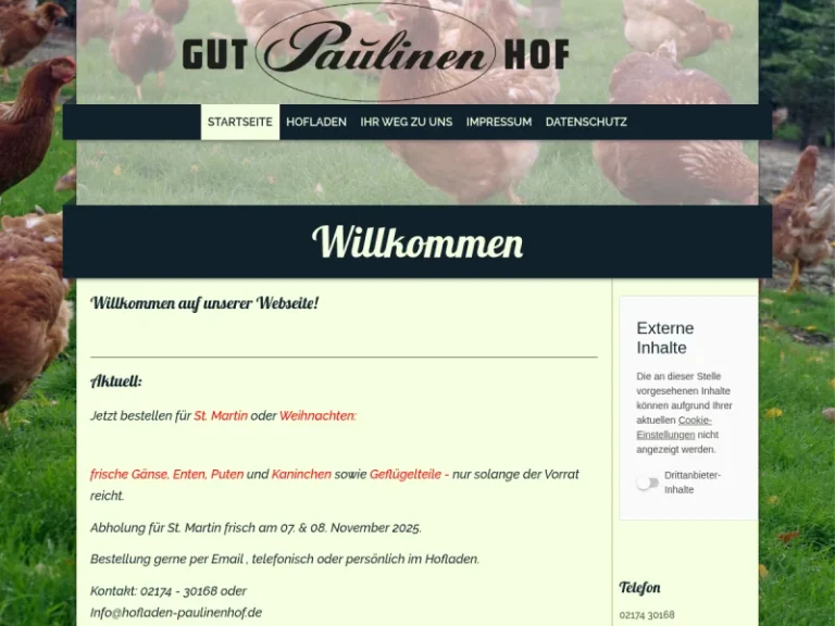 Gut Paulinenhof - Nordrhein-Westfalen in Leichlingen (Rheinland)