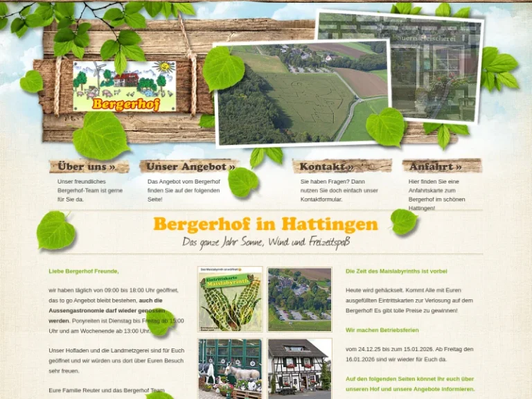 Bergerhof Restaurant, Café und Bauernladen - Nordrhein-Westfalen in Hattingen