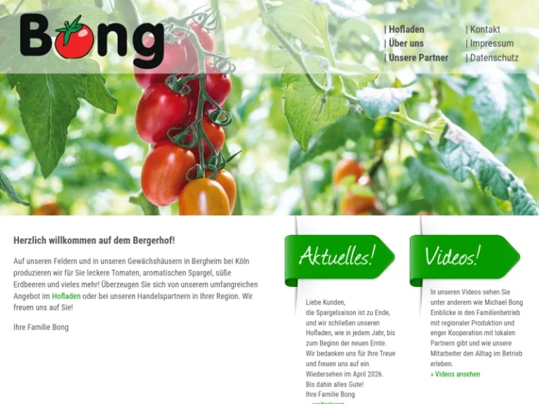 Michael Bong – Tomaten und Spargel - Nordrhein-Westfalen in Bergheim