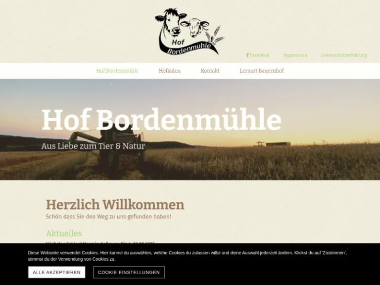 Hof Bordenmühle - Rheinland-Pfalz in Sulzbachtal