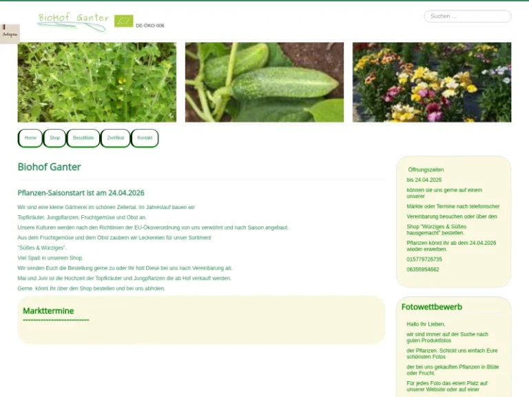 Biohof Ganter - Rheinland-Pfalz in Zellertal