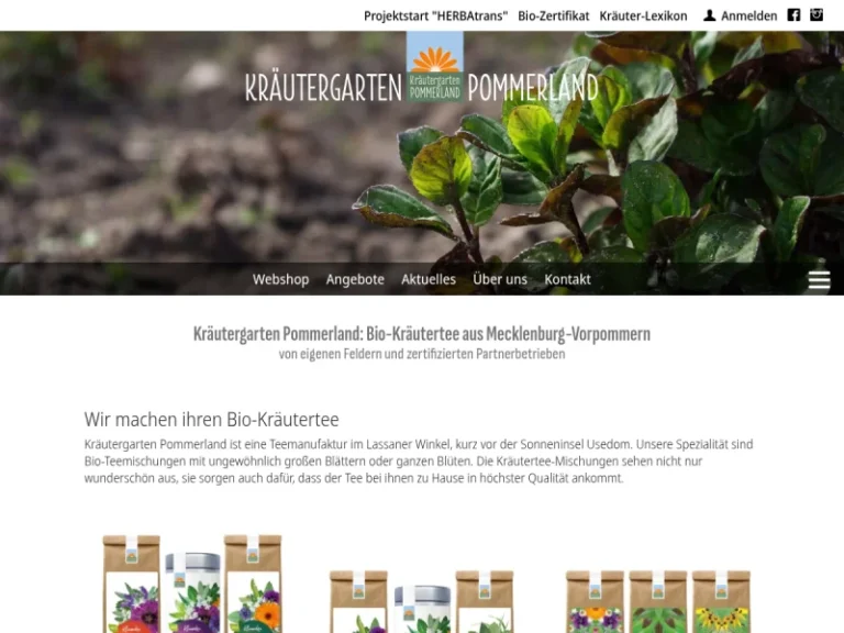 Kräutergarten Pommerland eG - Mecklenburg-Vorpommern in Lassan