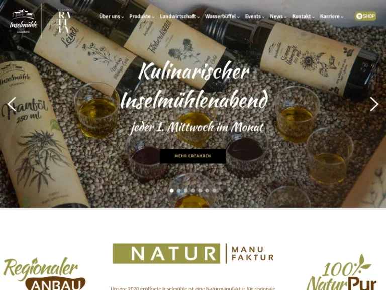 Inselmühle Usedom Manufaktur, Shop & Bistro - Mecklenburg-Vorpommern in Usedom