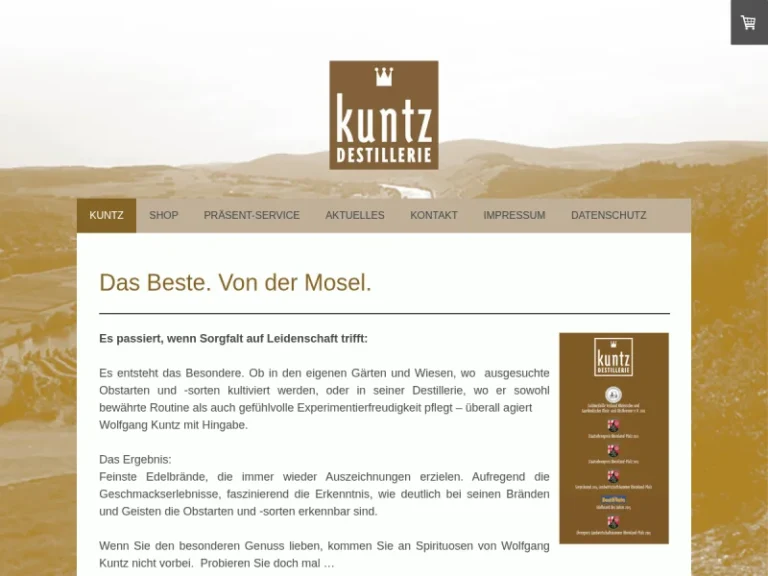 kuntz Destillerie - Rheinland-Pfalz in Lieser