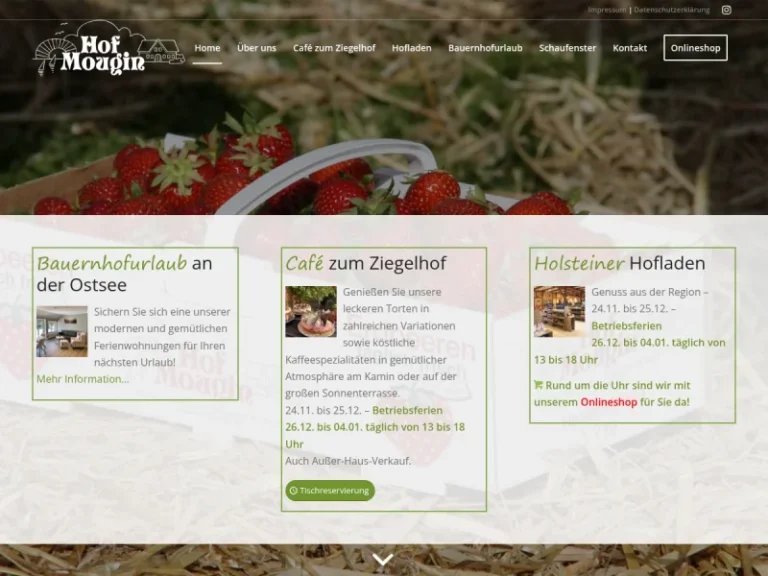 Hof Mougin – Café zum Ziegelhof - Schleswig-Holstein in Grömitz