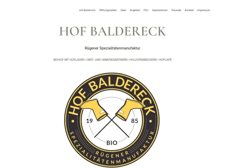 Hof Baldereck - Mecklenburg-Vorpommern in Glowe