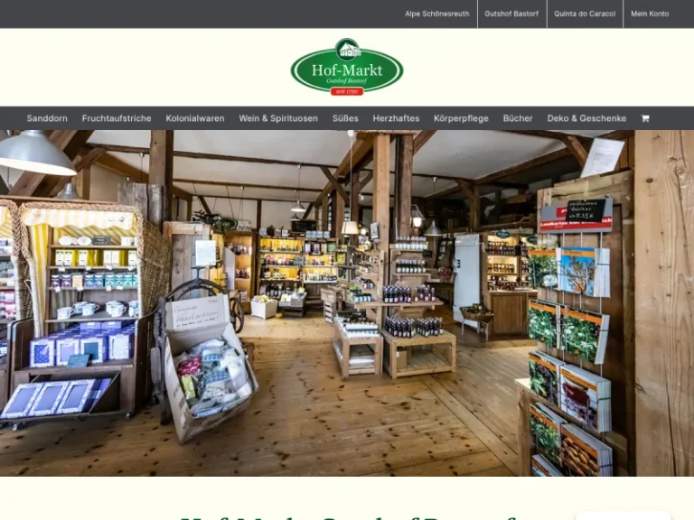 Hof-Markt im Gutshof Bastorf - Mecklenburg-Vorpommern in Bastorf