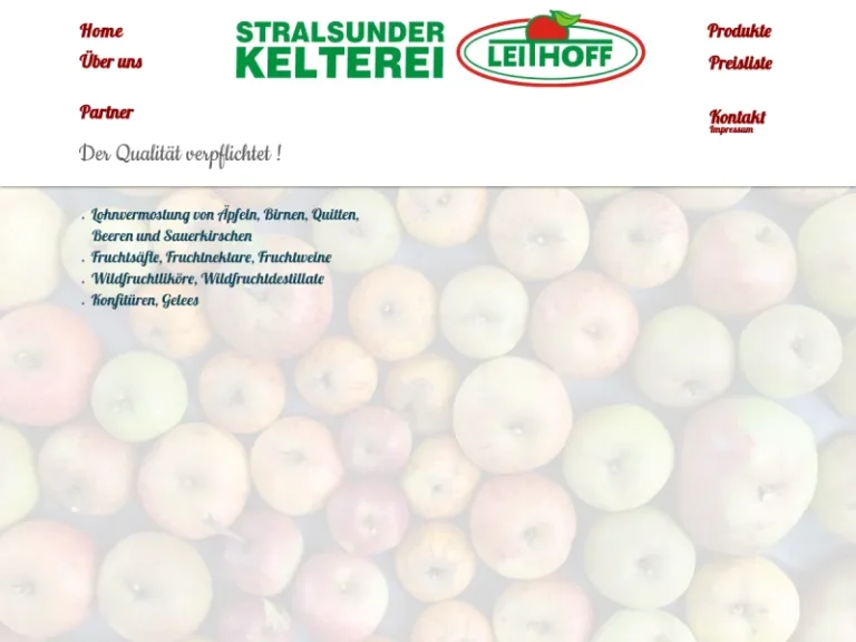 Stralsunder Kelterei Leithoff GmbH - Mecklenburg-Vorpommern in Stralsund