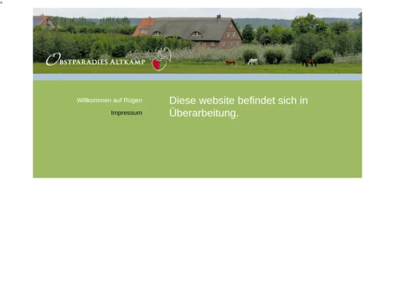 Obstparadies Altkamp - Mecklenburg-Vorpommern in Putbus