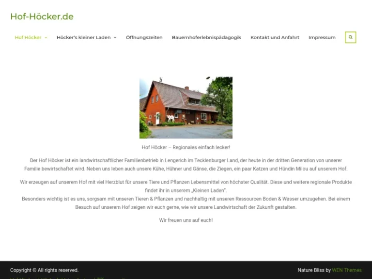 Hof Höcker - Nordrhein-Westfalen in Lengerich