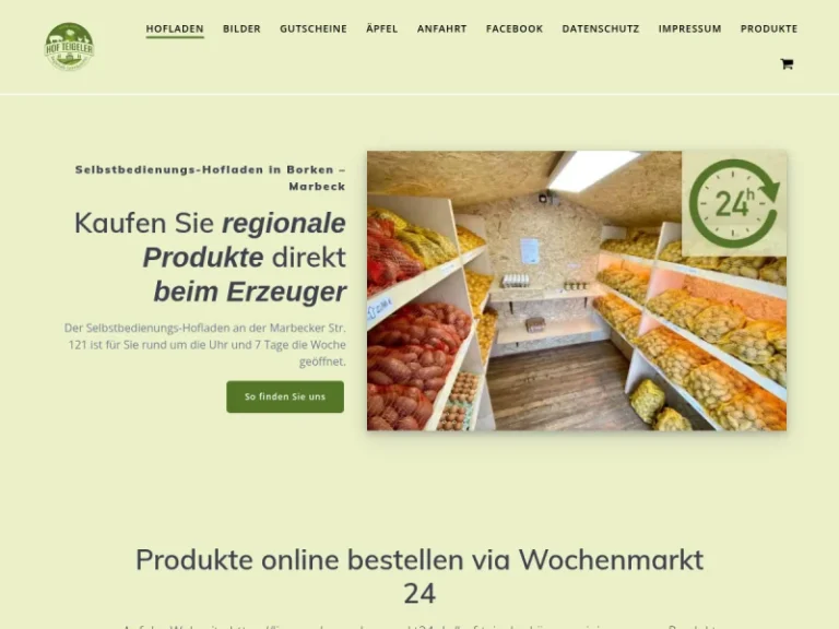 Hof Teigeler | Selbstbedienungs-Hofladen - Nordrhein-Westfalen in Borken