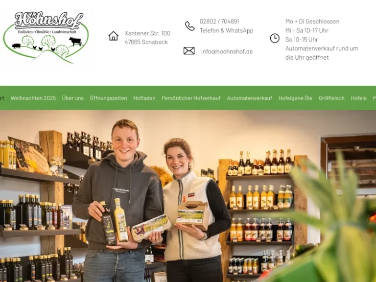 Hofladen Höhnshof - Nordrhein-Westfalen in Sonsbeck