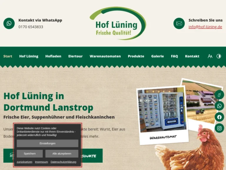 Hofladen und Eierlieferant Hof Lüning – Dortmund - Nordrhein-Westfalen in Dortmund