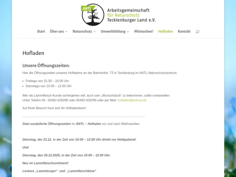 Hofladen ANTL - Nordrhein-Westfalen in Tecklenburg