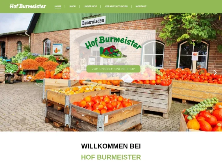 Hof Burmeister Hofladen Kartoffeln Eier Kürbis Gemüse Obst Kaffeeecke Hermes Shop - Schleswig-Holstein in Wakendorf I