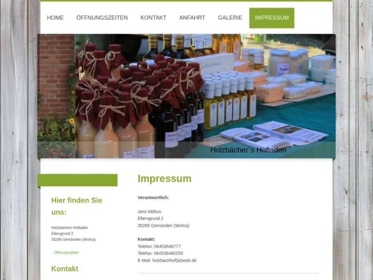 Holzbächer’s Hofladen – Jens Möbus - Hessen in Gemünden (Wohra)