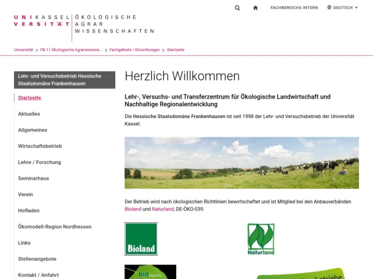 Hessische Staatsdomäne Frankenhausen - Hessen in Grebenstein