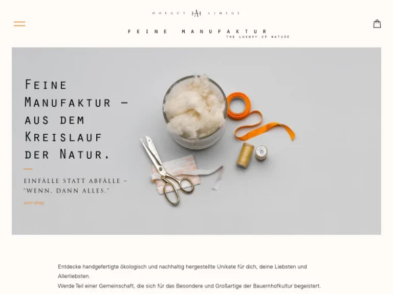 Feine Manufaktur – Hofgut Ashege - Nordrhein-Westfalen in Drensteinfurt