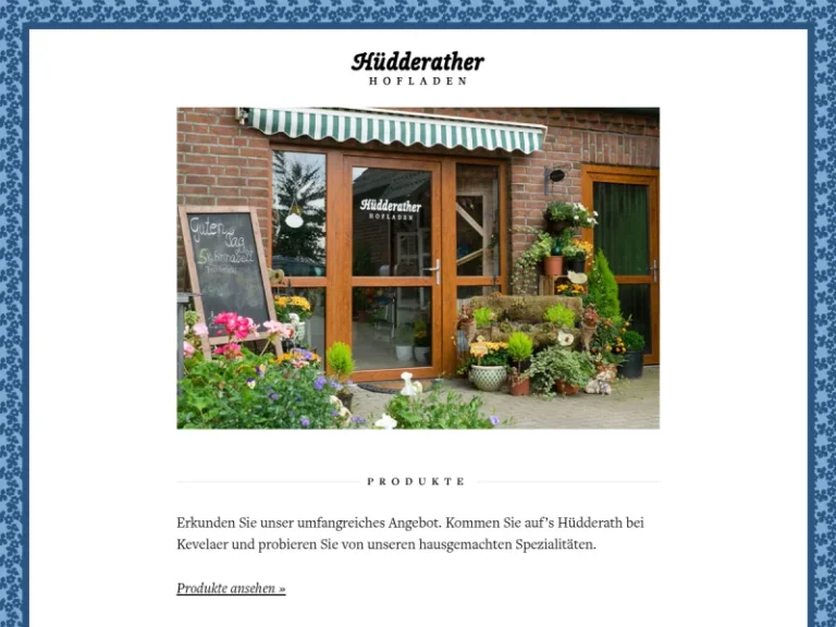 Hüdderather Hofladen - Nordrhein-Westfalen in Kevelaer