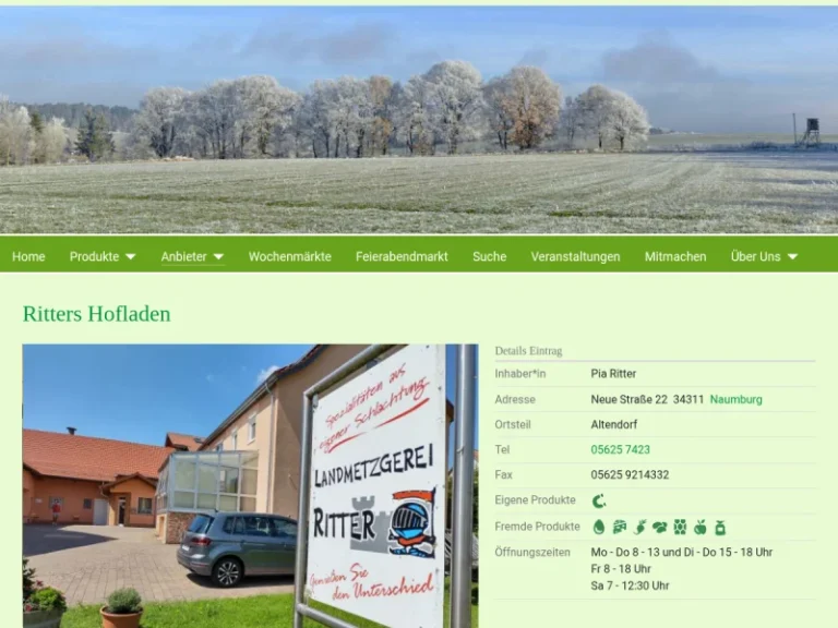 Ritters Hofladen - Hessen in Naumburg