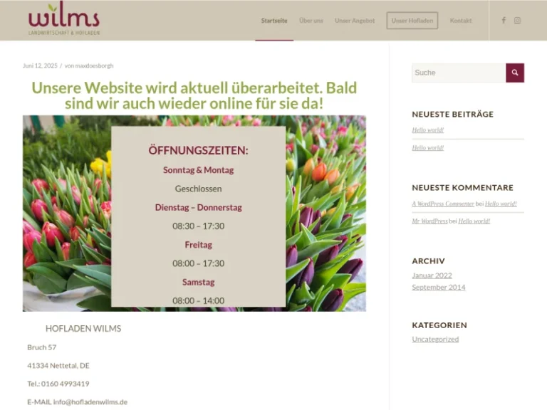 Hofladen Wilms - Nordrhein-Westfalen in Nettetal