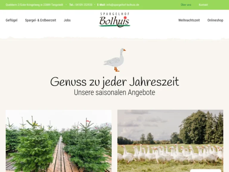 Spargelhof Bolhuis – Weihnachtsbaumverkauf - Schleswig-Holstein in Tangstedt