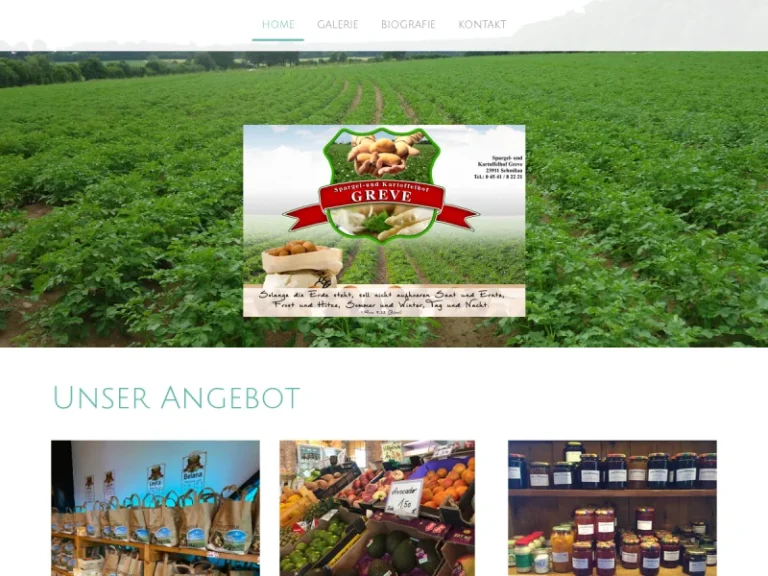 Spargel – und Kartoffelhof Greve - Schleswig-Holstein in Schmilau