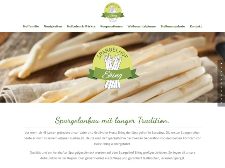 Spargelhof Ehing - Schleswig-Holstein in Basedow