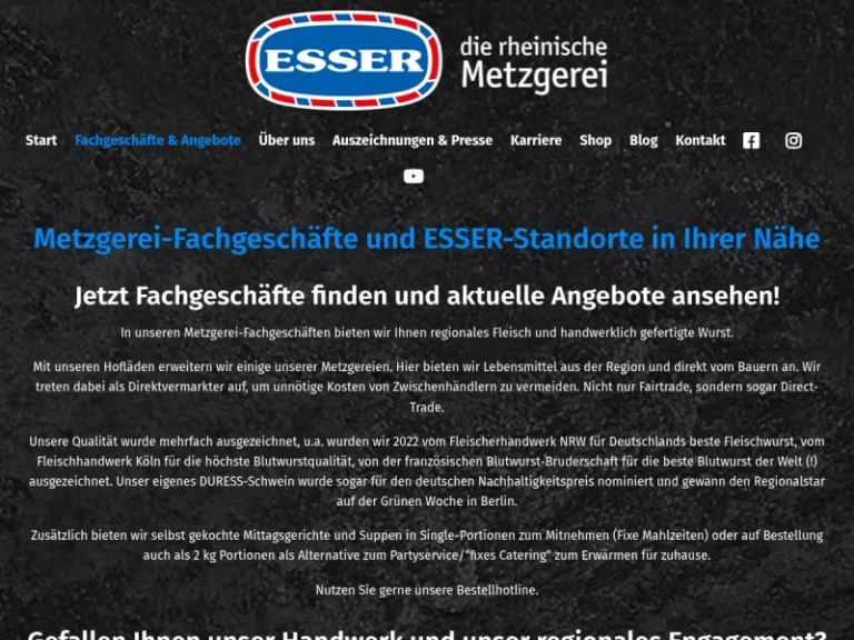 ESSER – Metzgerei und Hofladen in Wassenberg - Nordrhein-Westfalen in Wassenberg