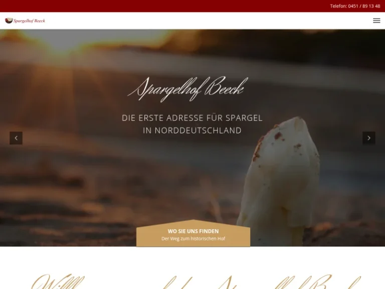 Spargelhof Beeck - Schleswig-Holstein in Hamberge