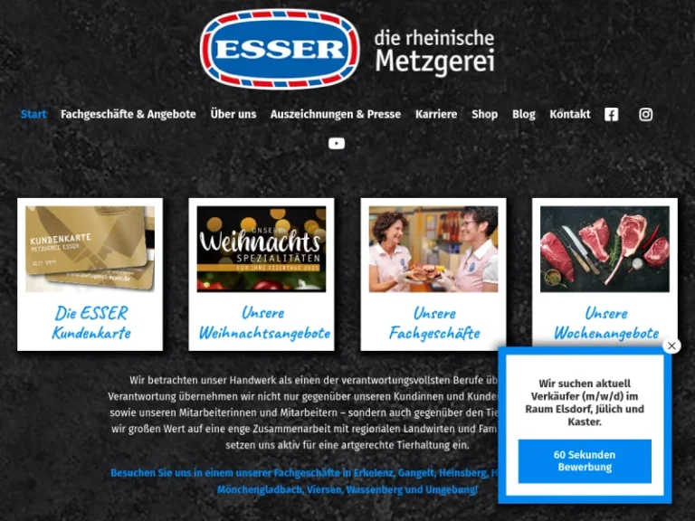 ESSER – Metzgerei und Hofladen in Jülich, Römerstraße - Nordrhein-Westfalen in Jülich