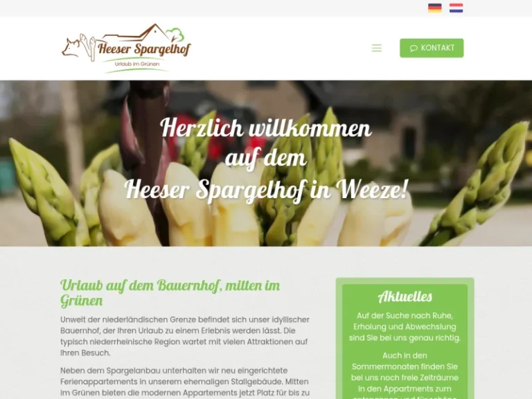 Heeser Spargelhof – Urlaub im Grünen - Nordrhein-Westfalen in Weeze