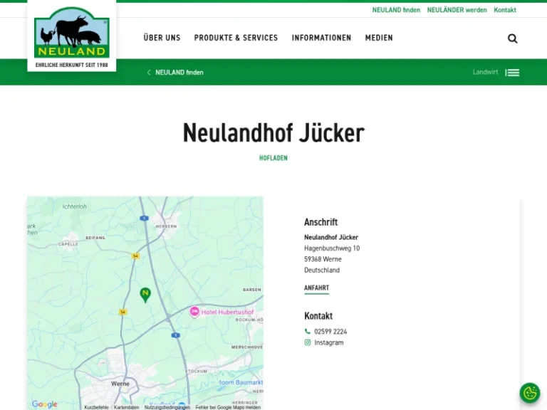 Neuland-Hof Jücker Hofladen - Nordrhein-Westfalen in Werne