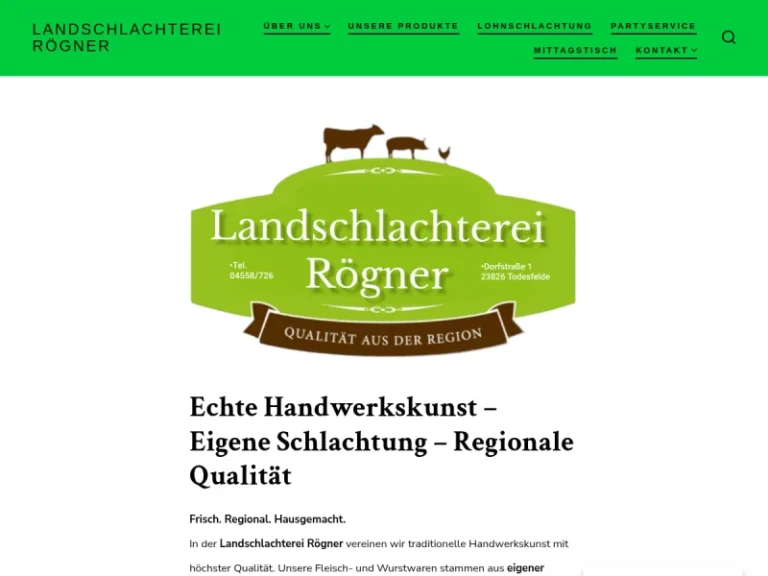 Landschlachterei Rögner - Schleswig-Holstein in Todesfelde