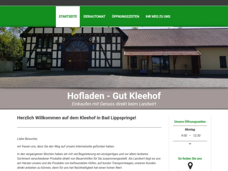 Hofladen Gut Kleehof - Nordrhein-Westfalen in Bad Lippspringe